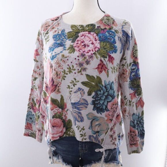 Angel of the North | Floral Lambswool Sweater XS - Picture 2 of 8